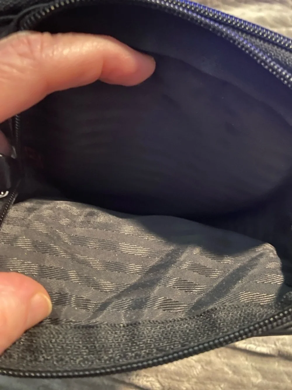 TUMI Black Leather Messenger Bag with Silver Hardware